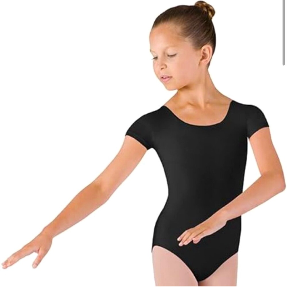 Bloch Dance Girls Dujour Microlux Short sleeve Leotard 8-10
